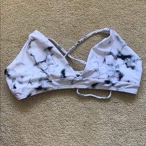 Shein marble bikini top